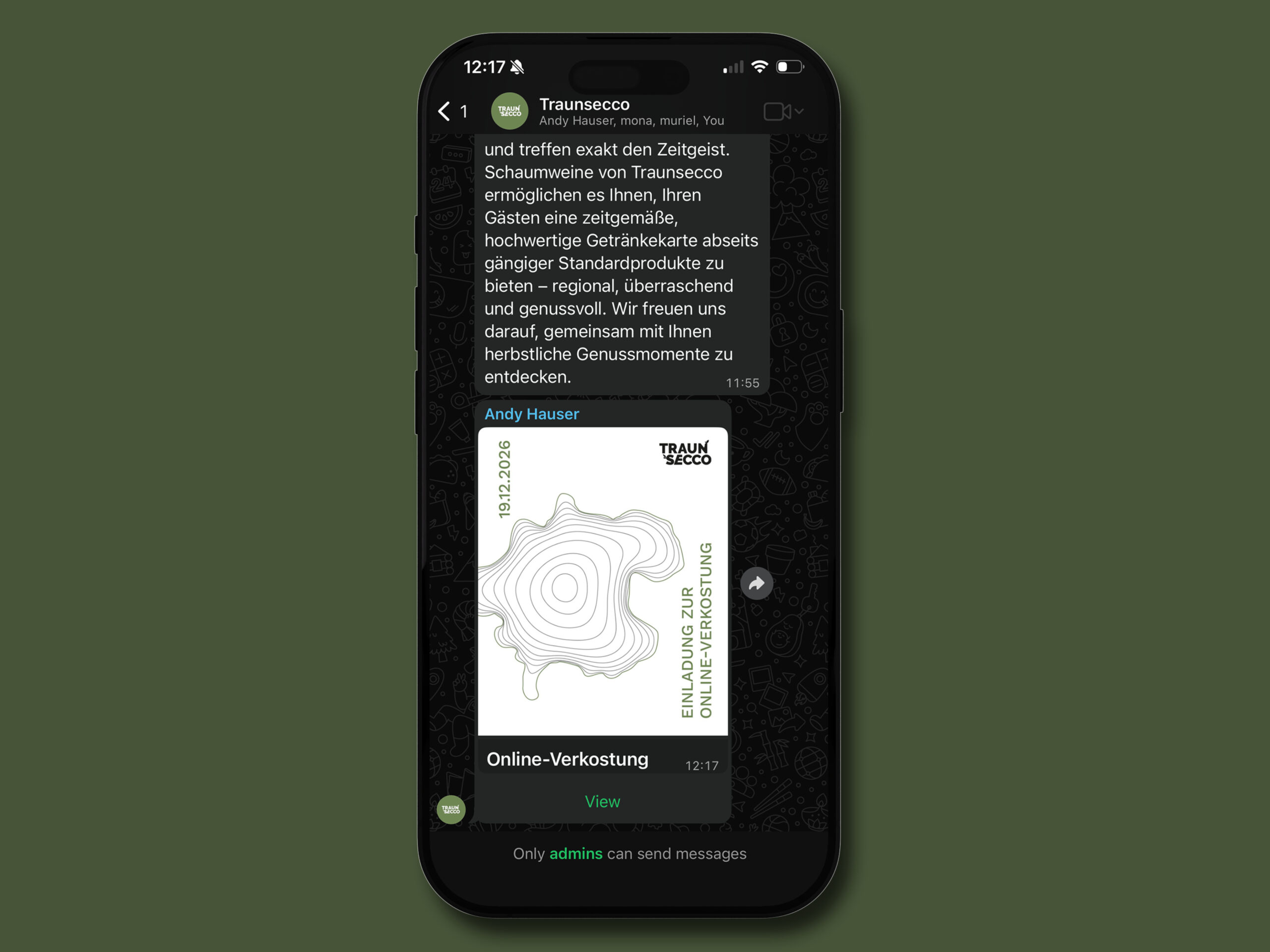 whatsapp business traunsecco